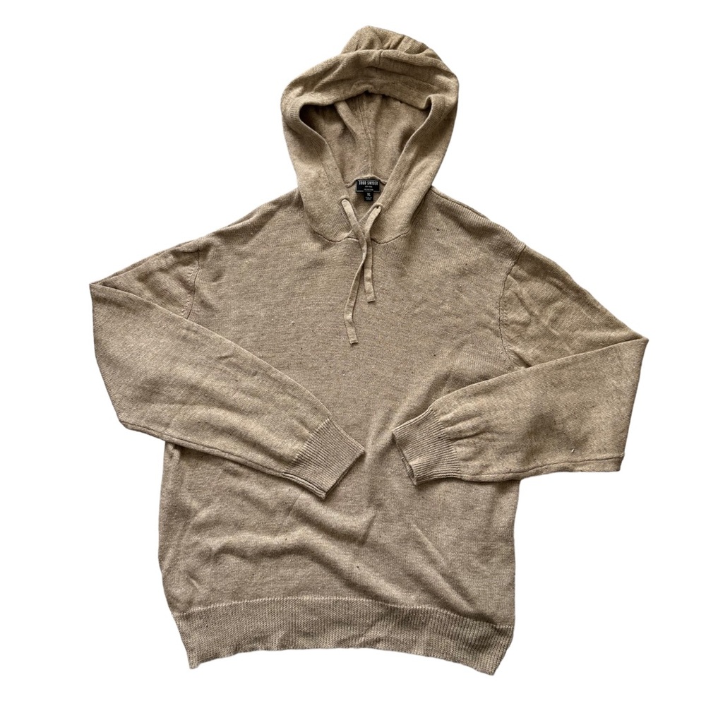 Todd Snyder Italian linen blend pullover hoodie sweater XL